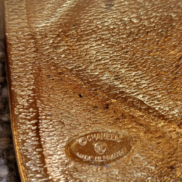 Vintage Authentic Chanel Quilted Cuff Bracelet - Picture 10 of 10